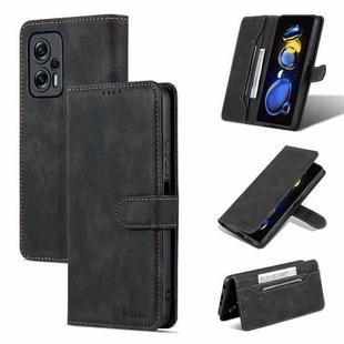 For Xiaomi Redmi Note 11T Pro / Poco X4 GT AZNS Dream II Skin Feel Horizontal Flip Leather Case(Black)