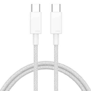 100W USB-C / Type-C to USB-C / Type-C Fast Charging Data Cable, Length:1m(White)