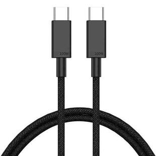 100W USB-C / Type-C to USB-C / Type-C Fast Charging Data Cable, Length:1m(Black)