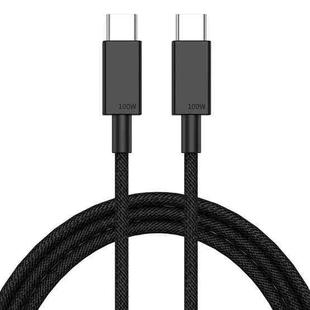 100W USB-C / Type-C to USB-C / Type-C Fast Charging Data Cable, Length:3m(Black)