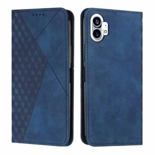 For Noting Phone 1 Diamond Pattern Splicing Skin Feel Magnetic Phone Case(Blue)