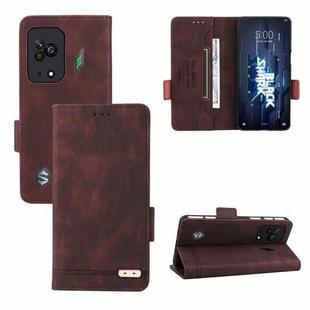 For Xiaomi Black Shark 5 Magnetic Clasp Flip Leather Phone Case(Brown)