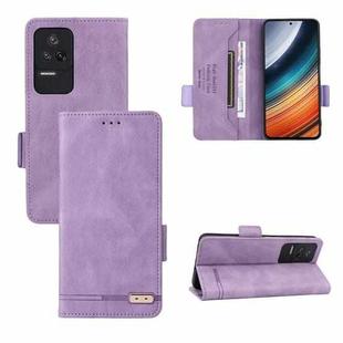 For Xiaomi Redmi K40S 5G / K40S Pro 5G / Poco F4 Magnetic Clasp Flip Leather Phone Case(Purple)