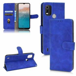 For Nokia C21 Plus Skin Feel Magnetic Flip Leather Phone Case(Blue)