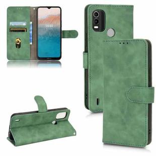For Nokia C21 Plus Skin Feel Magnetic Flip Leather Phone Case(Green)