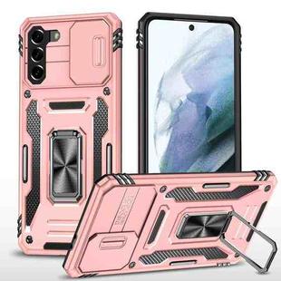 For Samsung Galaxy S21 5G Armor PC + TPU Camera Shield Phone Case(Rose Gold)