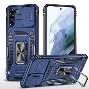 For Samsung Galaxy S21+ 5G Armor PC + TPU Camera Shield Phone Case(Navy Blue)
