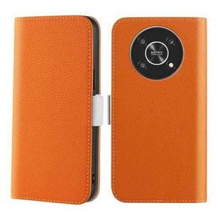 For Honor Magic4 Lite Candy Color Litchi Texture Leather Phone Case(Orange)