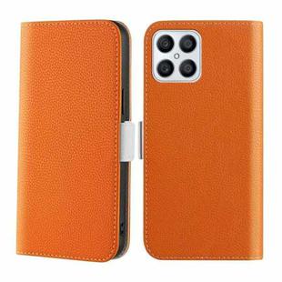 For Honor X8 Candy Color Litchi Texture Leather Phone Case(Orange)