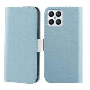 For Honor X8 Candy Color Litchi Texture Leather Phone Case(Light Blue)
