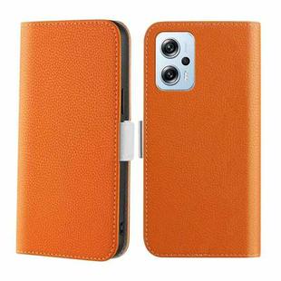 For Xiaomi Poco X4 GT 5G Candy Color Litchi Texture Leather Phone Case(Orange)