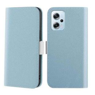 For Xiaomi Poco X4 GT 5G Candy Color Litchi Texture Leather Phone Case(Light Blue)