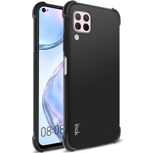 For Huawei nova 6 SE / P40 Lite IMAK All-inclusive Shockproof Airbag TPU Protective Case, with Screen Protector(Matte Black)