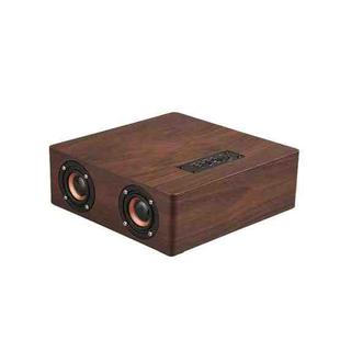 Q5 Home Computer TV Wooden Wireless Bluetooth Speaker(Black Walnut)