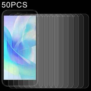 50 PCS 0.26mm 9H 2.5D Tempered Glass Film For Doogee X97