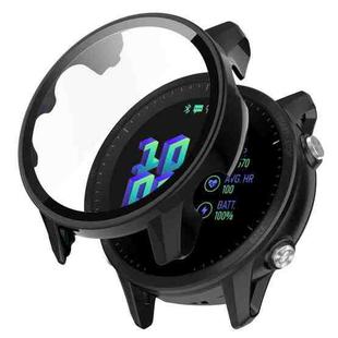 For Garmin Forerunner 955 PC Tempered Film Full Body Watch Case(Black)