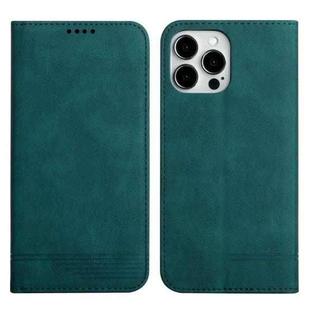 For iPhone 11 Pro Max Strong Magnetic Leather Case (Green)