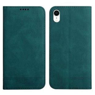 For iPhone XR Strong Magnetic Leather Case(Green)