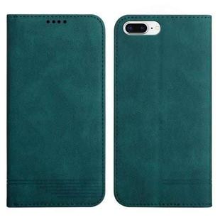 Strong Magnetic Leather Case For iPhone 8 Plus / 7 Plus(Green)