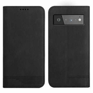 For Google Pixel 6 Pro Strong Magnetic Leather Case(Black)