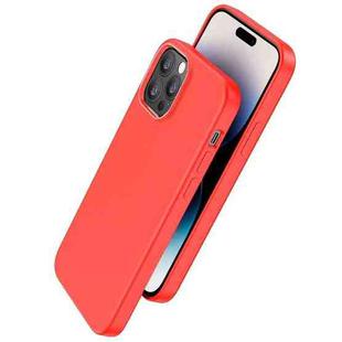 For iPhone 14 Pro hoco Pure Series Liquid Silicone Phone Case(Red)