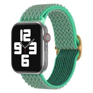 Wave Nylon Watch Band For Apple Watch Series 8&7 41mm / SE 2&6&SE&5&4 40mm / 3&2&1 38mm(Spearmint Green)