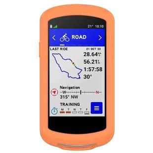 For Garmin Edge 1040 Full Back Cover Stopwatch Silicone Case(Orange)