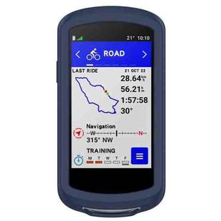 For Garmin Edge 1040 Full Back Cover Stopwatch Silicone Case(Midnight Blue)