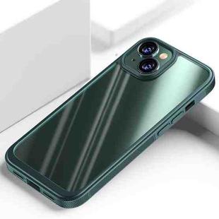 For iPhone 14 Shockproof TPU + PC Phone Case (Dark Green)