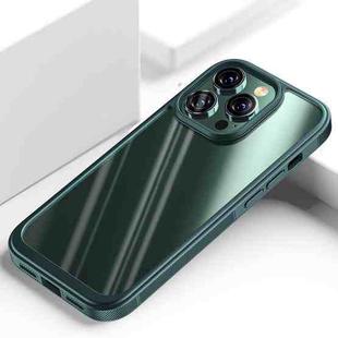 For iPhone 14 Pro Shockproof TPU + PC Phone Case(Dark Green)