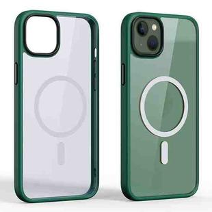 For iPhone 14 Ming Shield Series Magsafe Magnetic Phone Case (Dark Green)