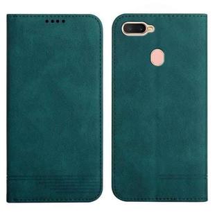 For OPPO A7 / A12 / A5s Strong Magnetic Leather Case(Green)