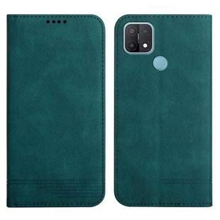 For OPPO A15 / A15s Strong Magnetic Leather Case(Green)