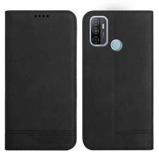For OPPO A53 2020 Strong Magnetic Leather Case(Black)