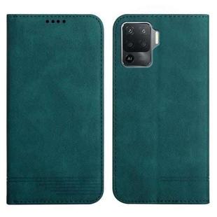 For OPPO A94 4G Strong Magnetic Leather Case(Green)