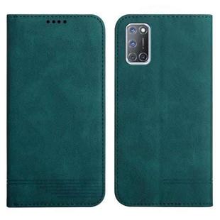 For OPPO A52 / A72 / A92 Strong Magnetic Leather Case(Green)