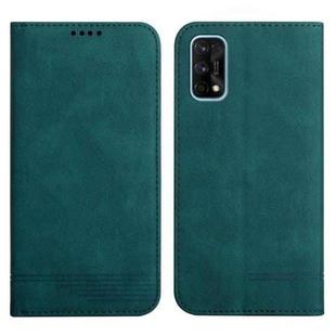 For Realme 7 Pro Strong Magnetic Leather Case(Green)