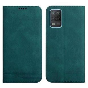 For Realme 8 5G Strong Magnetic Leather Case(Green)