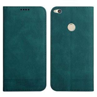 For Huawei P8 Lite Strong Magnetic Leather Case(Green)