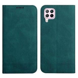 For Huawei P40 Lite Strong Magnetic Leather Case(Green)