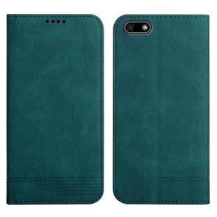 For Huawei Y5 2018 Strong Magnetic Leather Case(Green)