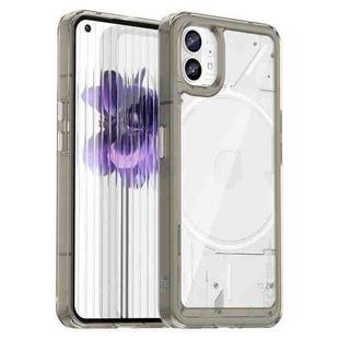 For Nothing Phone 1 Colorful Series Acrylic + TPU Phone Case(Transparent Black)