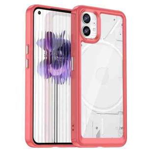 For Nothing Phone 1 Colorful Series Acrylic + TPU Phone Case(Red)
