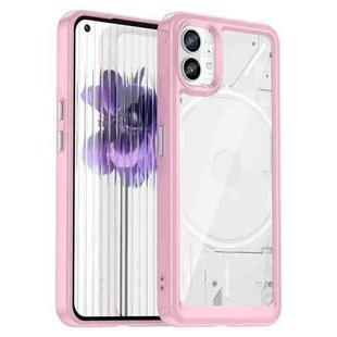 For Nothing Phone 1 Colorful Series Acrylic + TPU Phone Case(Pink)