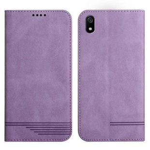 For Xiaomi Redmi 7A Strong Magnetic Leather Case(Purple)