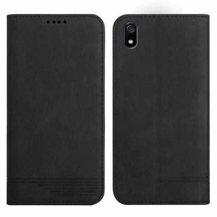 For Xiaomi Redmi 7A Strong Magnetic Leather Case(Black)
