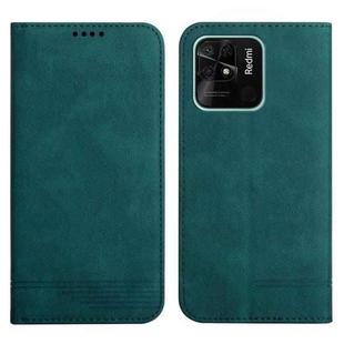 For Xiaomi Redmi 10C Strong Magnetic Leather Case(Green)