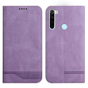 For Xiaomi Redmi Note 8 Strong Magnetic Leather Case(Purple)
