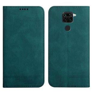 For Xiaomi Redmi Note 9 Strong Magnetic Leather Case(Green)
