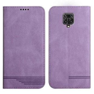 For Xiaomi Redmi Note 9 Pro Strong Magnetic Leather Case(Purple)